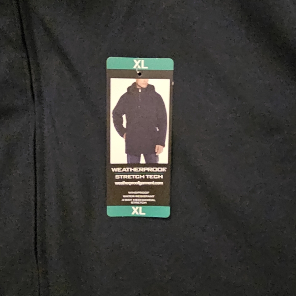 Weatherproof StretchTech Men's Dark Blue Winter Coat - Picture 4 of 5